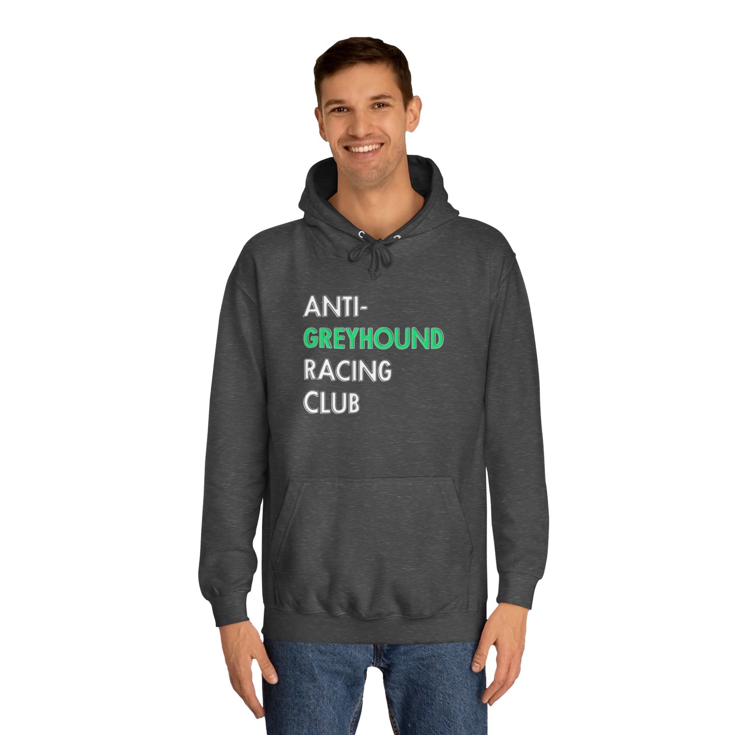 Anti Greyhound Racing Club Hoodie (White Lettering)