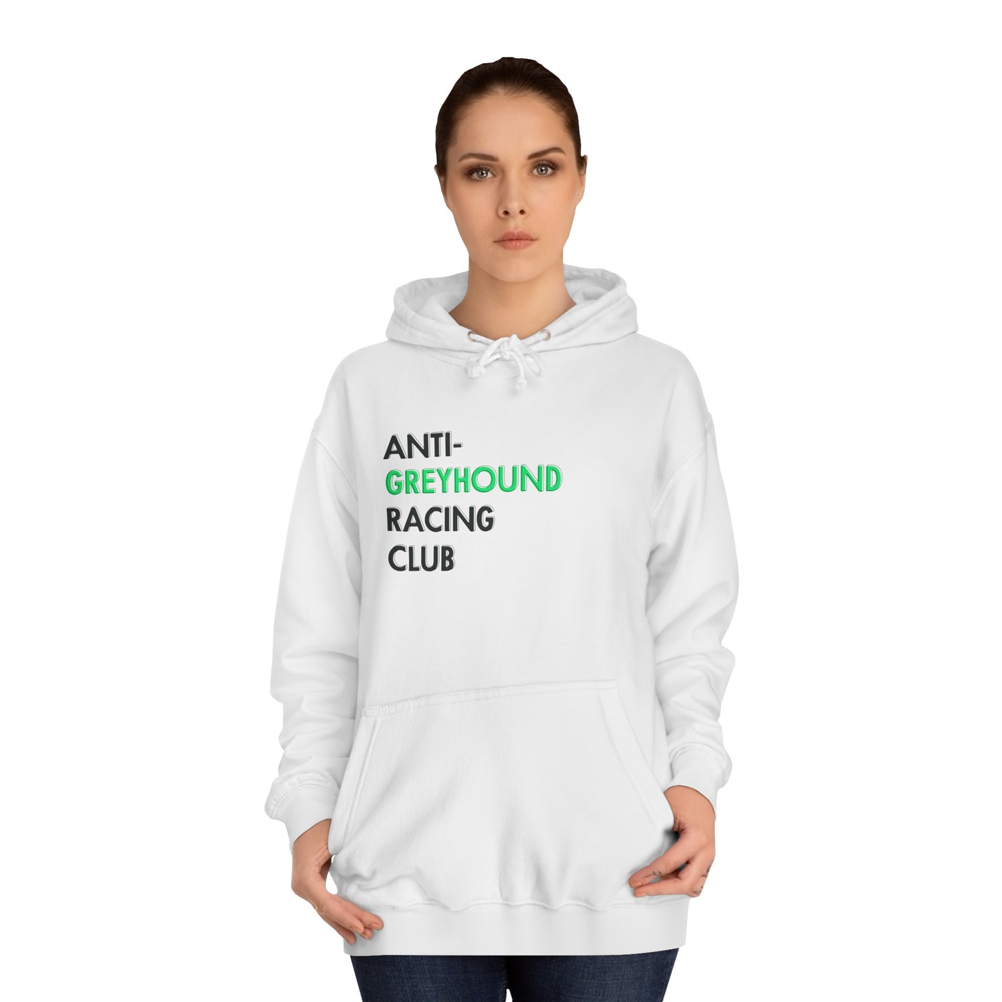 Anti-Greyhound Racing Club Hoodie (White)