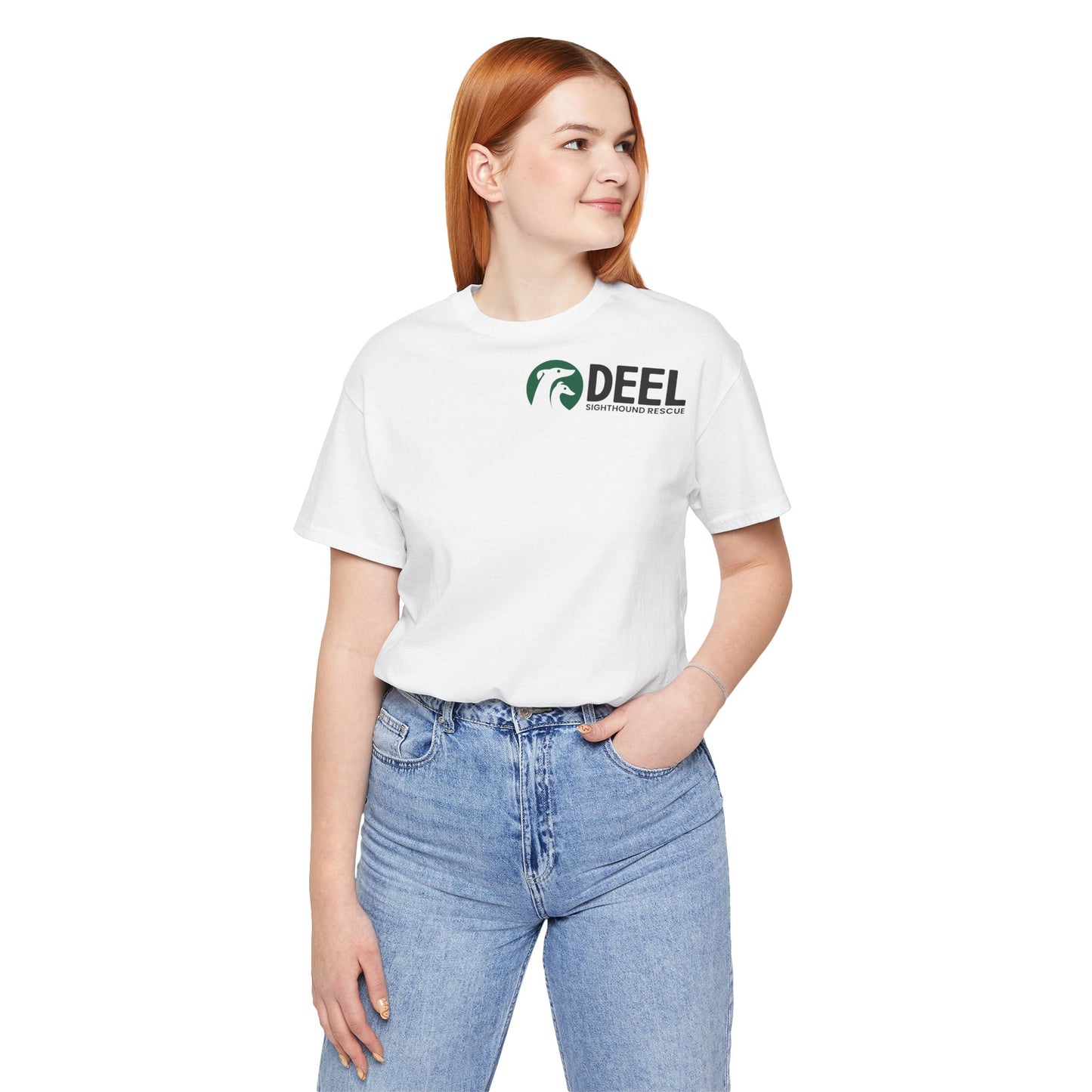 DEEL Sighthound Rescue Tshirt (White + Black)