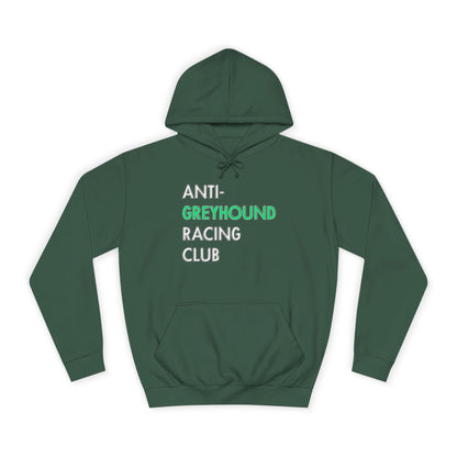 Anti Greyhound Racing Club Hoodie (White Lettering)