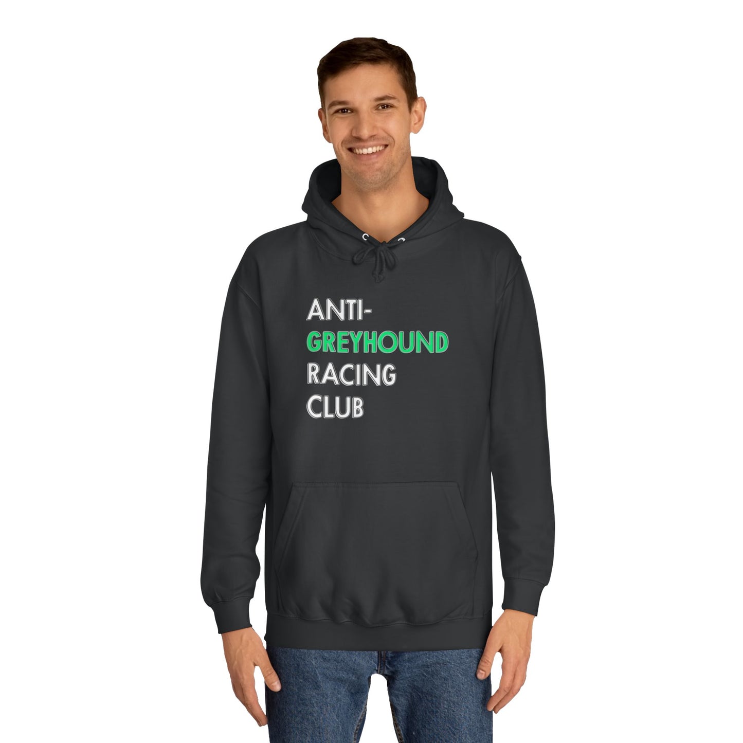 Anti Greyhound Racing Club Hoodie (White Lettering)