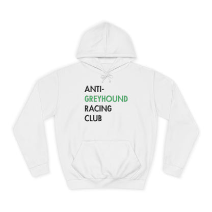 Anti Greyhound Racing Club Hoodie (Black Lettering)