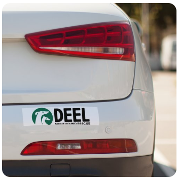 Deel bumper sticker